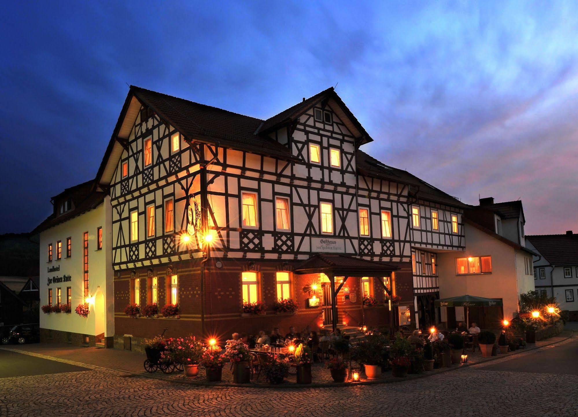 Landhotel Zur Gruenen Kutte Bernshausen ภายนอก รูปภาพ