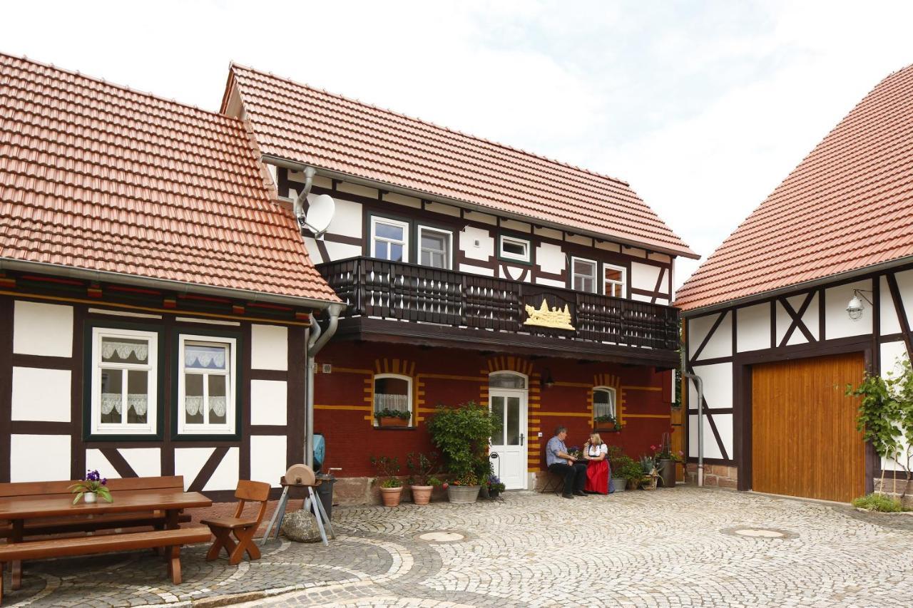 Landhotel Zur Gruenen Kutte Bernshausen ภายนอก รูปภาพ